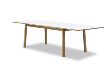 Tavolo Ana 180-280x95 cm - Nanolaminate bianco-Rovere saponato - Fredericia Furniture