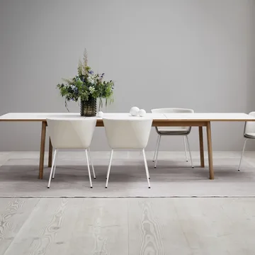 Tavolo Ana 220-320x95 cm - Nanolaminato bianco-rovere saponato - Fredericia Furniture