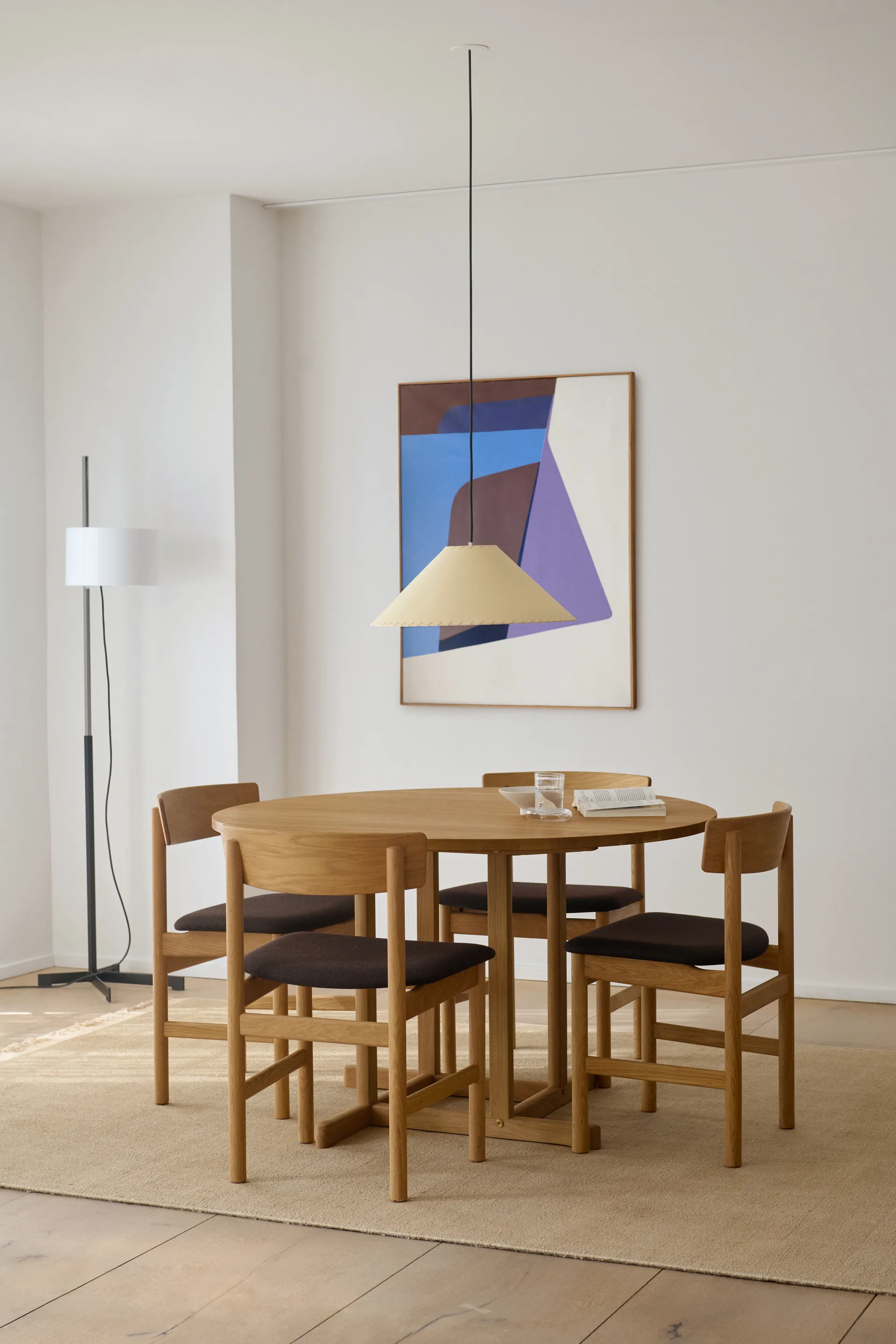 Tavolo BM80 Mogensen Shaker Ø120 cm, Rovere oliato Fredericia Furniture