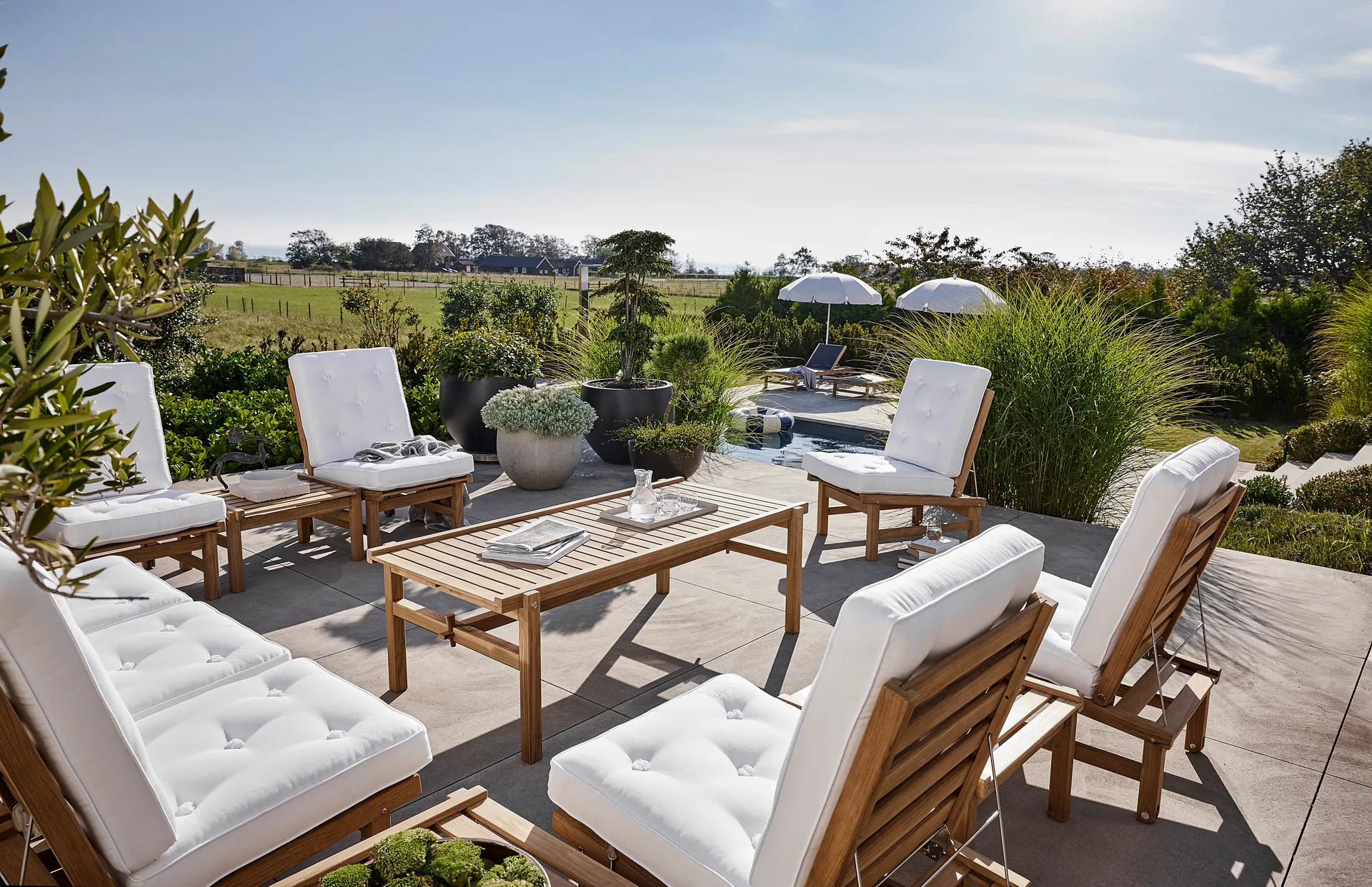 10 poltrona, Teak Fri Form