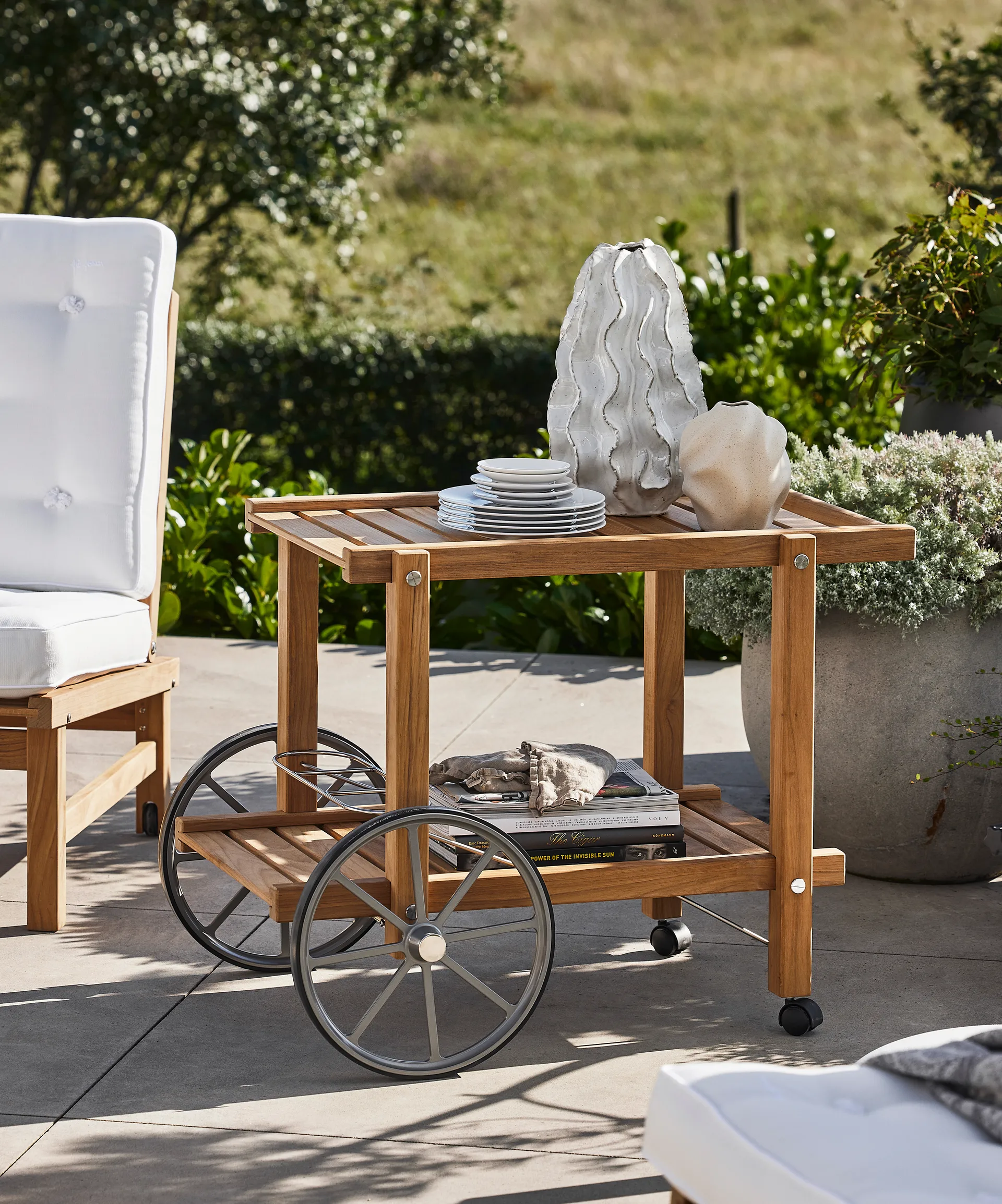 14 carrello da portata, Teak Fri Form