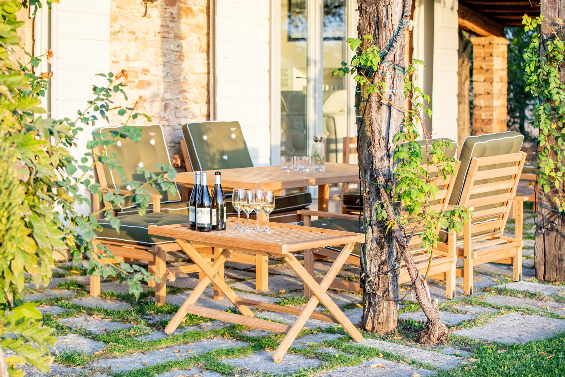 60 tavolino a vassoio, Teak, 59x94 cm Fri Form