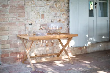 60 tavolino a vassoio - Teak, 59x94 cm - Fri Form