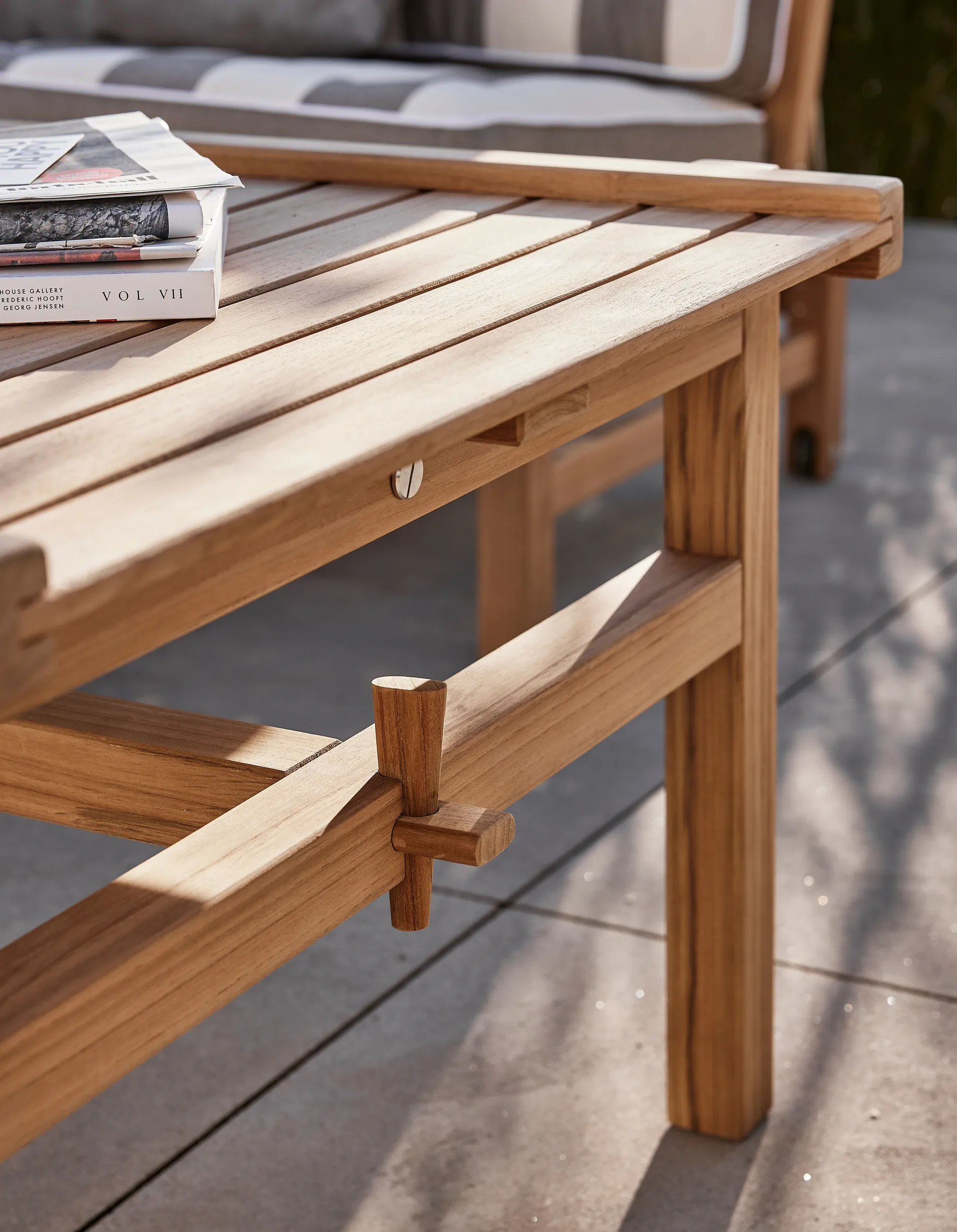 63 tavolo, Teak, 150x73x51 cm Fri Form