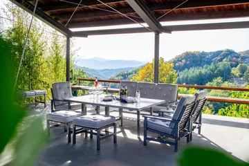 65 tavolo - Grigio, 124x122x72 cm - Fri Form