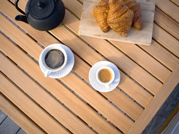 65 tavolo - Teak, 128x120x68 cm - Fri Form