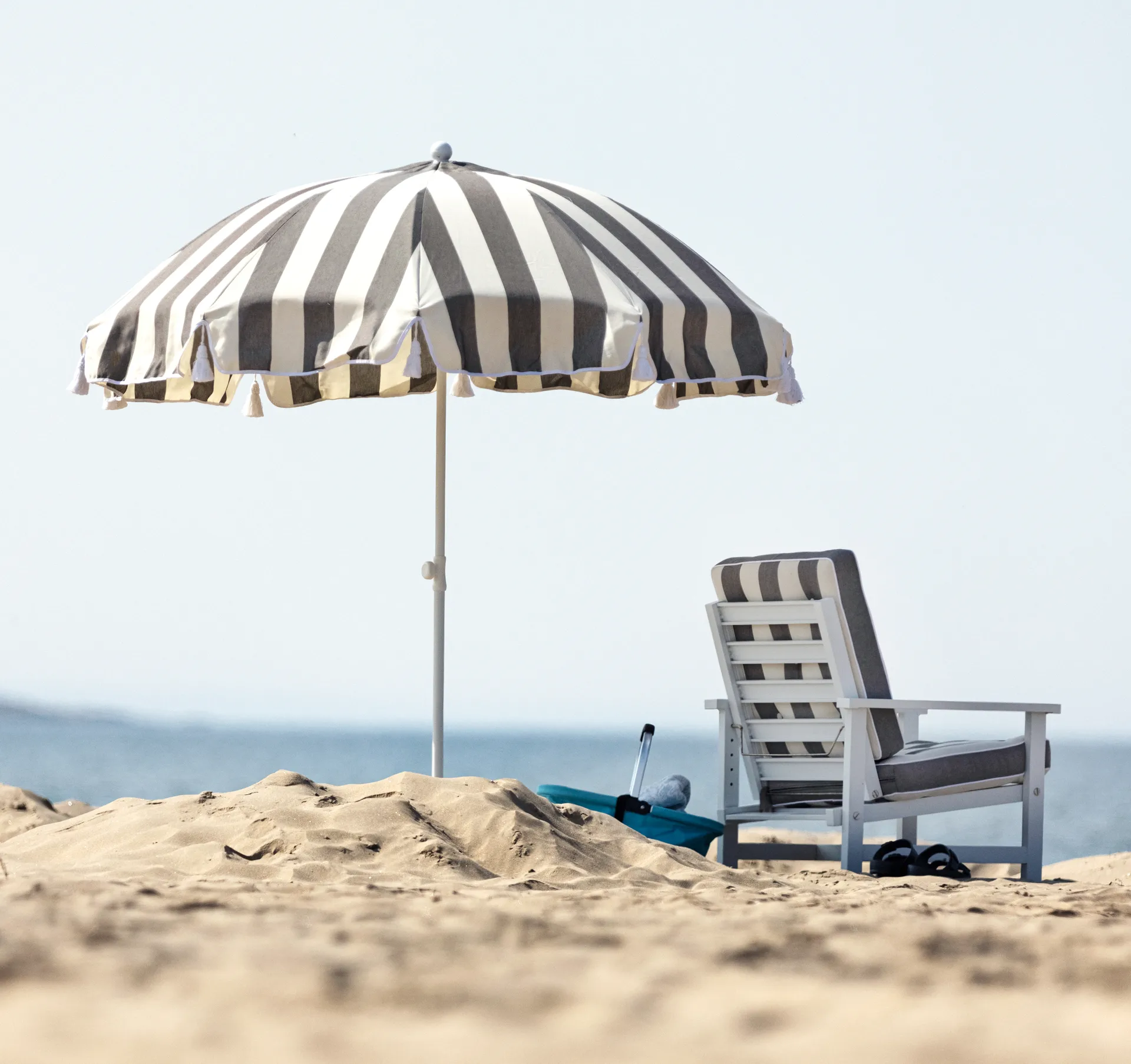 90 parasole, Crown a righe, Ø220 cm Fri Form