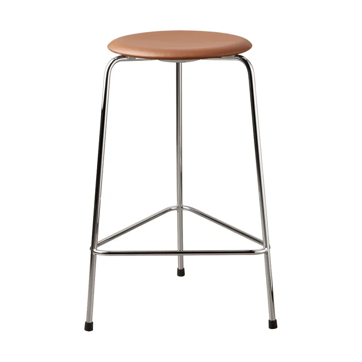 High Dot counter stool 3 gambe - Essential walnut-chrome - Fritz Hansen