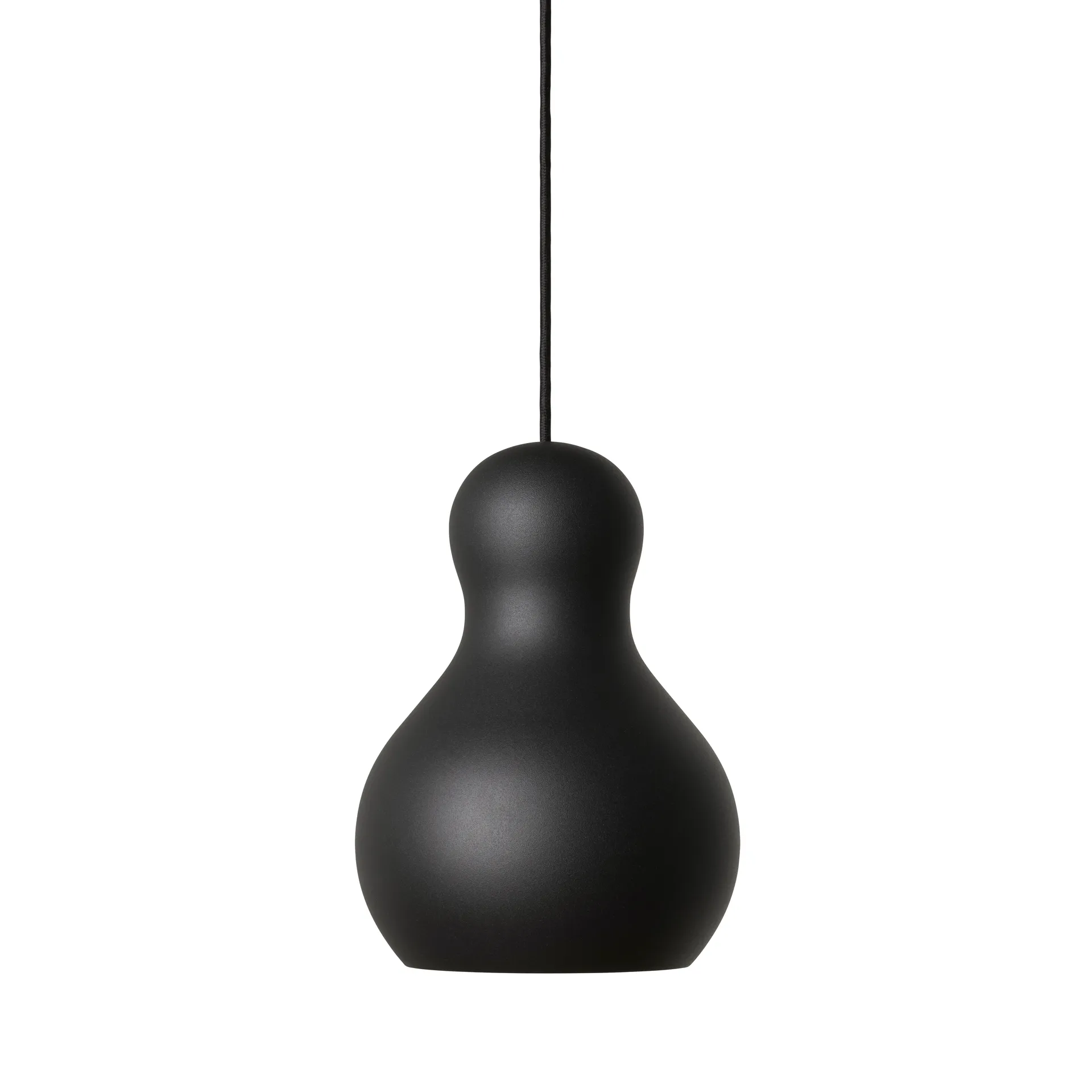 Lampada a sospensione Calabash P1 opaca, black meteor Fritz Hansen