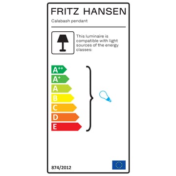 Lampada a sospensione Calabash P2 opaca - black meteor - Fritz Hansen