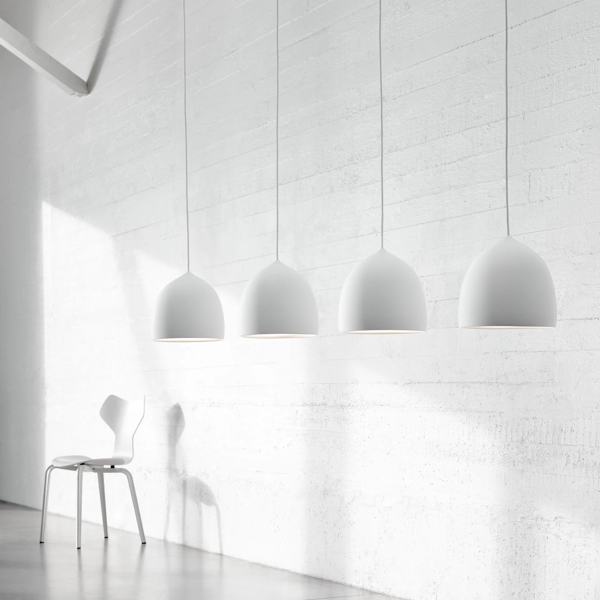 Lampada a sospensione Suspence P2, Bianco Fritz Hansen