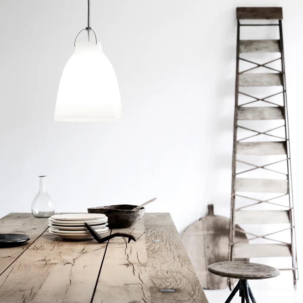 Lampadario Caravaggio 1, nero, cavo tessile nero  Fritz Hansen