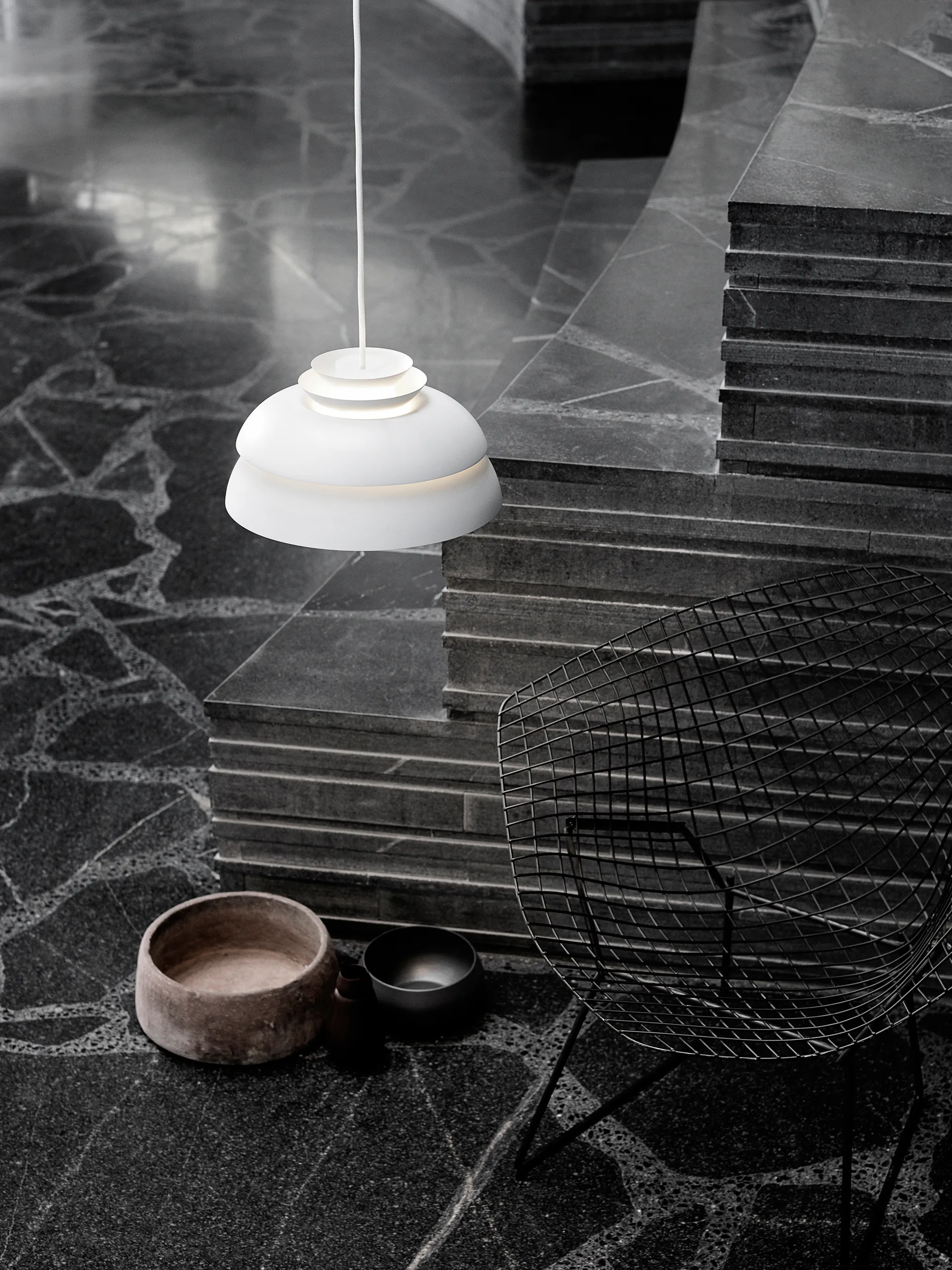 Lampadario Concert bianco, P1 Fritz Hansen