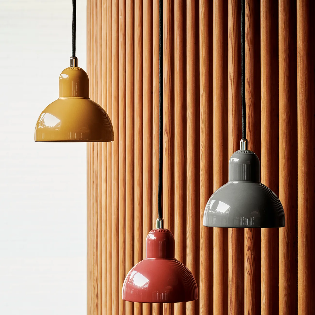 Lampadario Kaiser Idell 6722-P, russet red Fritz Hansen