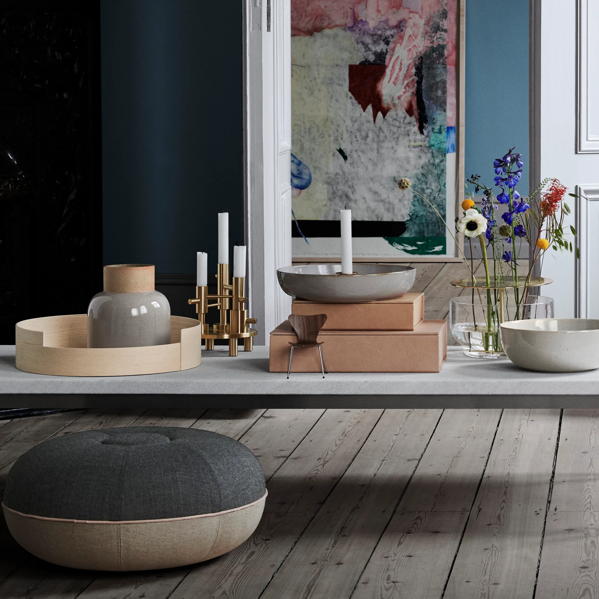 Pouf piccolo, Slate Fritz Hansen