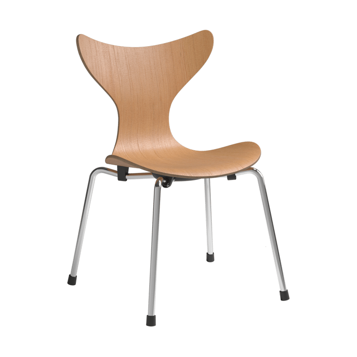 Sedia per bambini Liljan - Oregon pine-cromo - Fritz Hansen