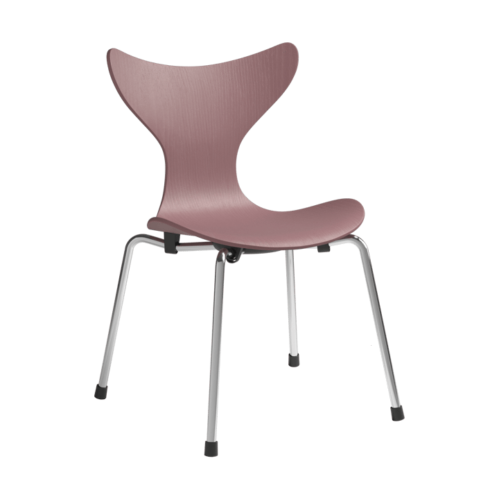 Sedia per bambini Liljan - Wild rose frassino verniciato-cromo - Fritz Hansen