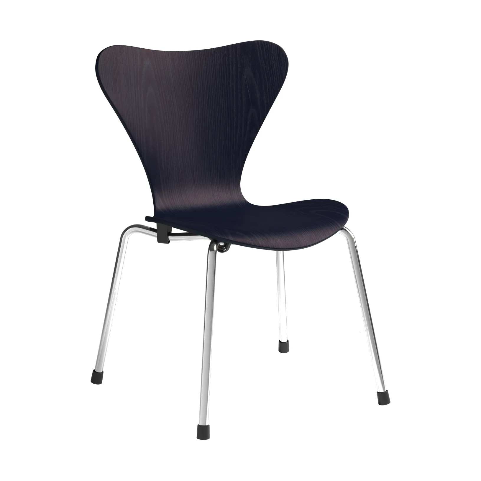 Sedia per bambini Series 7 3177, Midnight blue frassino verniciato-cromo Fritz Hansen
