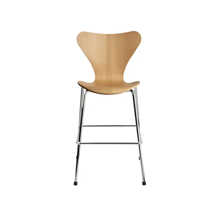 Sedia Series 7 Junior cromata 3177 - Lacquered oak veneer - Fritz Hansen