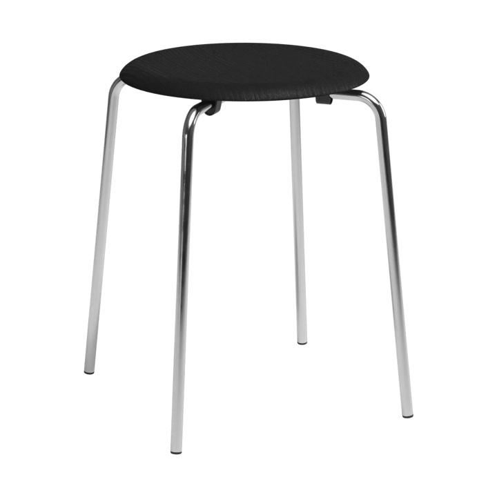 Sgabello Dot - Frassino nero-cromo - Fritz Hansen