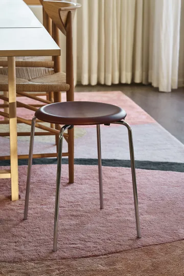 Sgabello Dot in pelle - Chestnut - Fritz Hansen