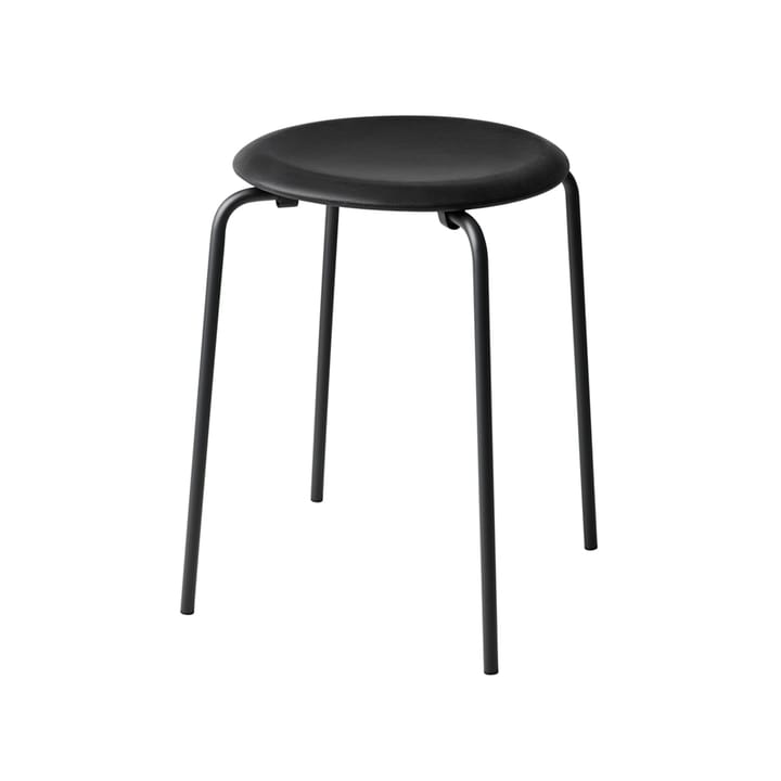 Sgabello Dot in pelle - Cowboy black - Fritz Hansen