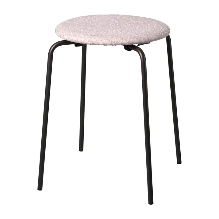 Sgabello Dot in tessuto, Bianco-viola Fritz Hansen