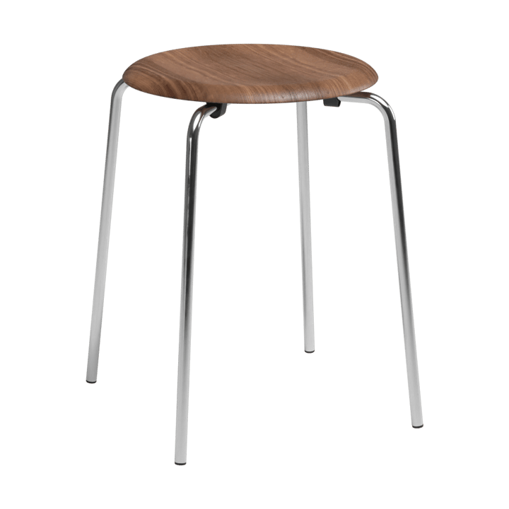 Sgabello Dot - Noce-cromo - Fritz Hansen