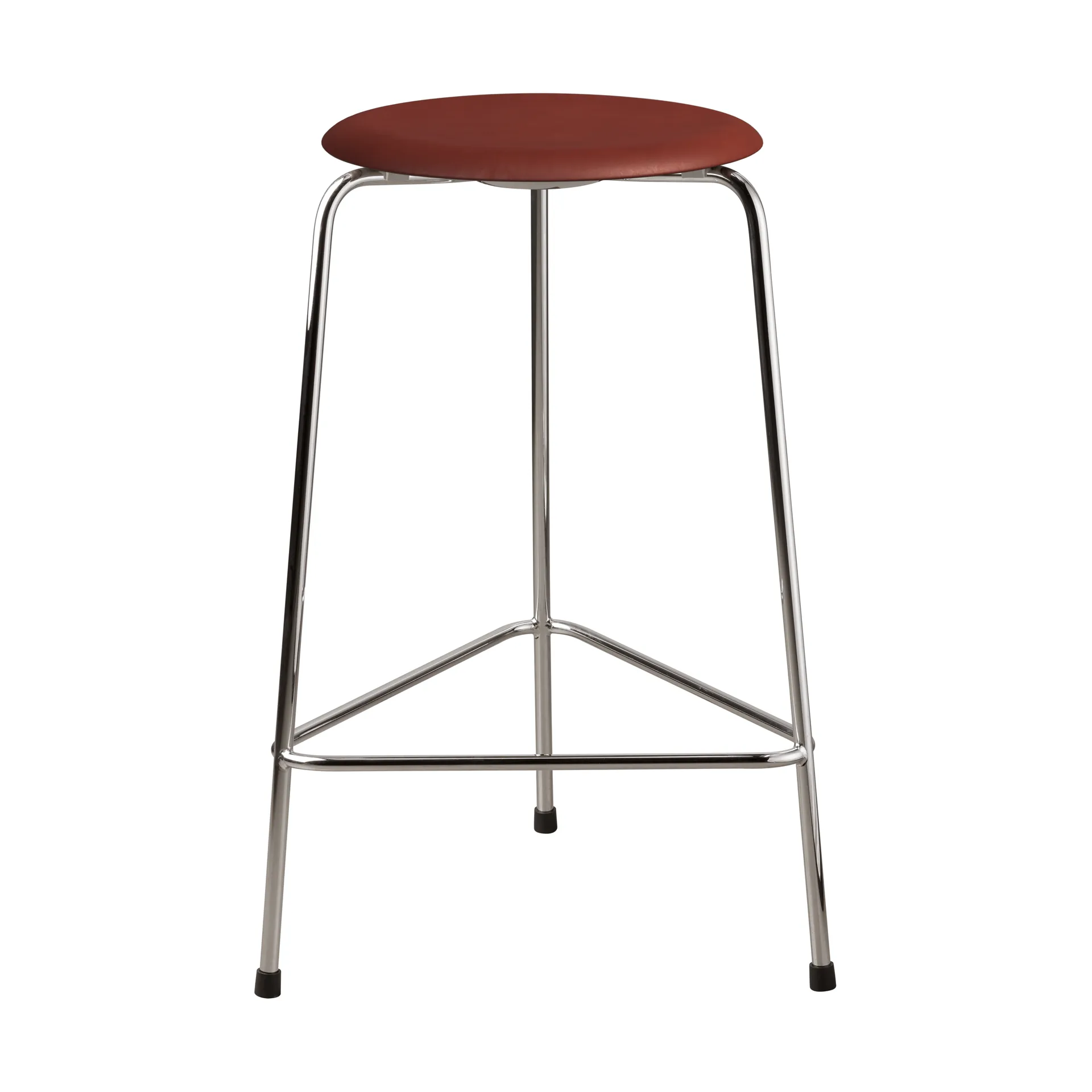 Sgabello in pelle High Dot, Chestnut Fritz Hansen