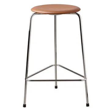 Sgabello in pelle High Dot - Wild leather walnut - Fritz Hansen
