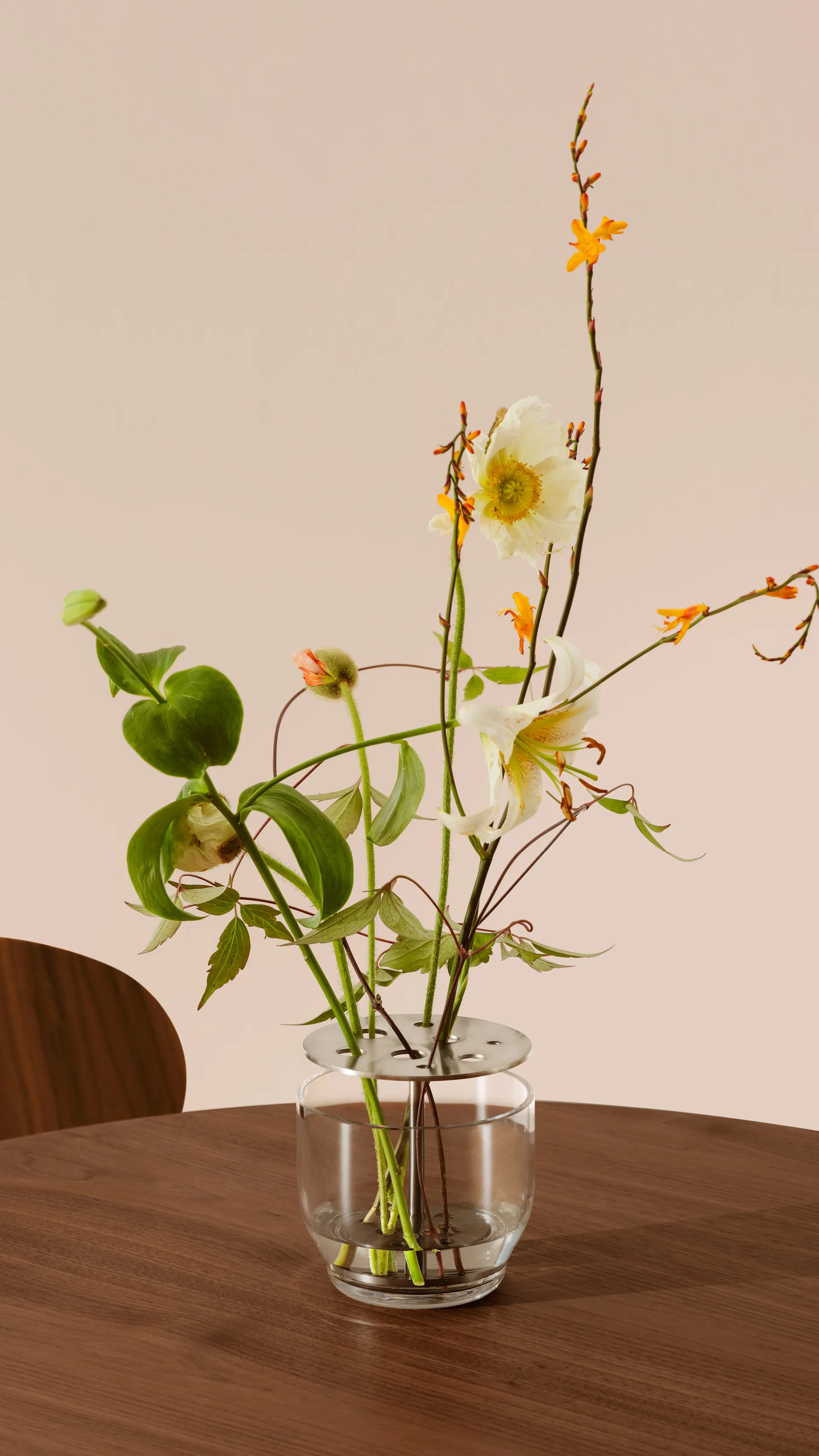 Vaso Ikebana acciaio inossidabile , Piccolo Fritz Hansen