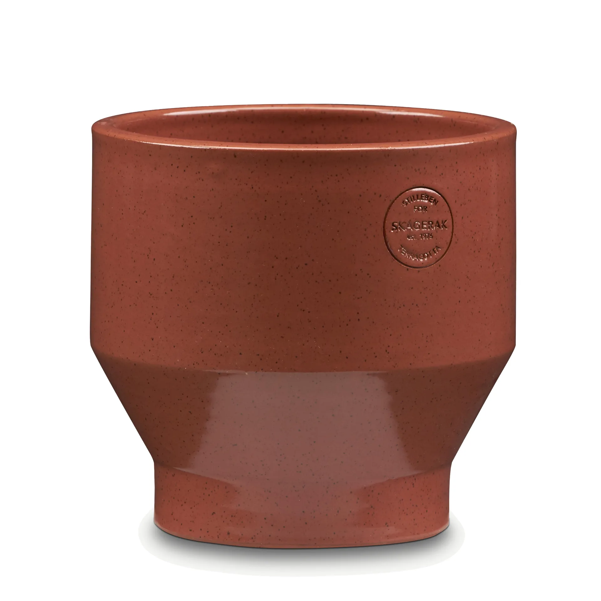 Vaso (per interni) Edge Ø18 cm, Rosso bruciato Fritz Hansen