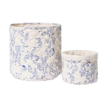 Cesta trapuntata Jardim Satin 2 pezzi - 20xØ20 cm + 30xØ30 cm - Garbo&Friends