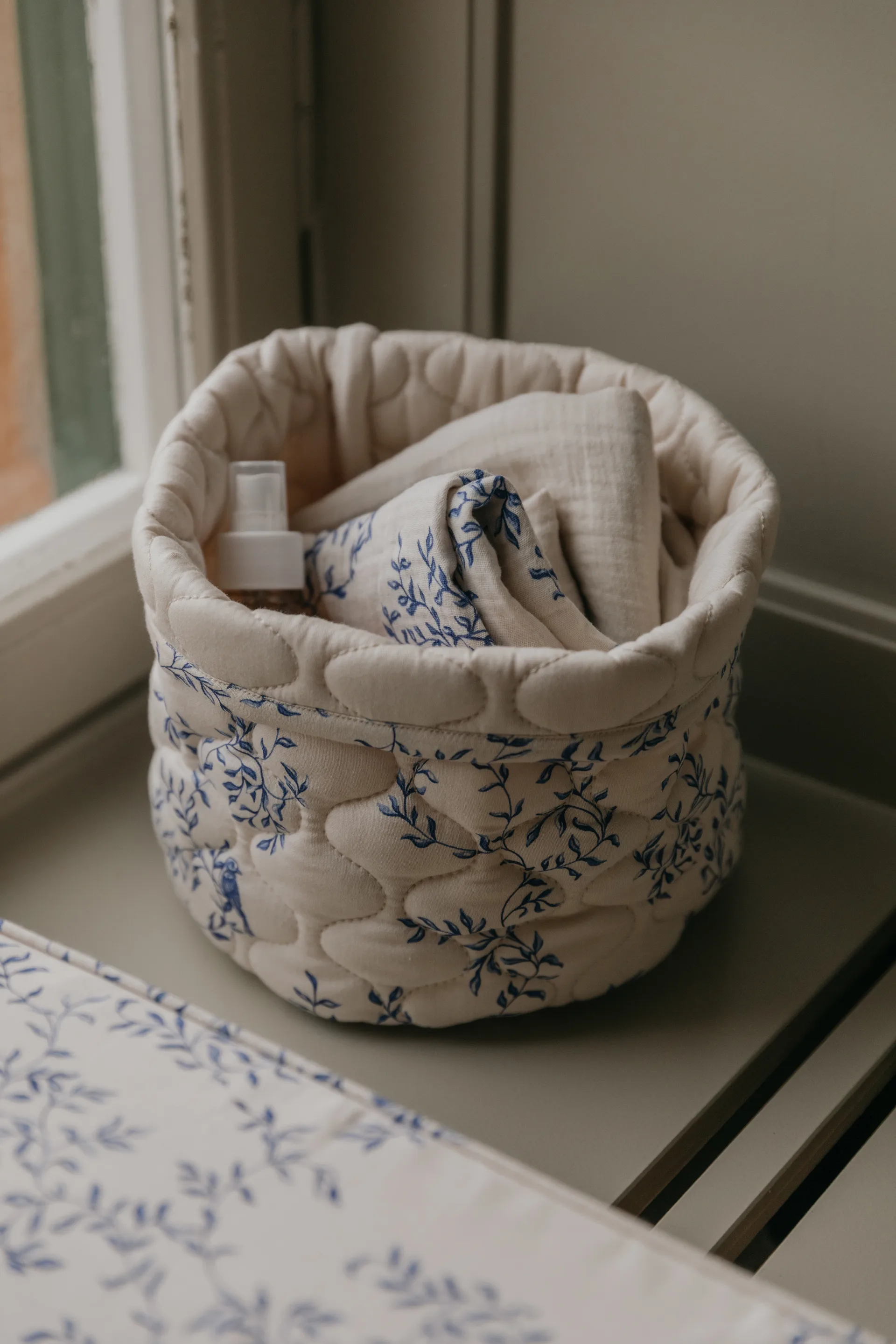 Cesta trapuntata Jardim Satin 2 pezzi, 20xØ20 cm + 30xØ30 cm Garbo&Friends