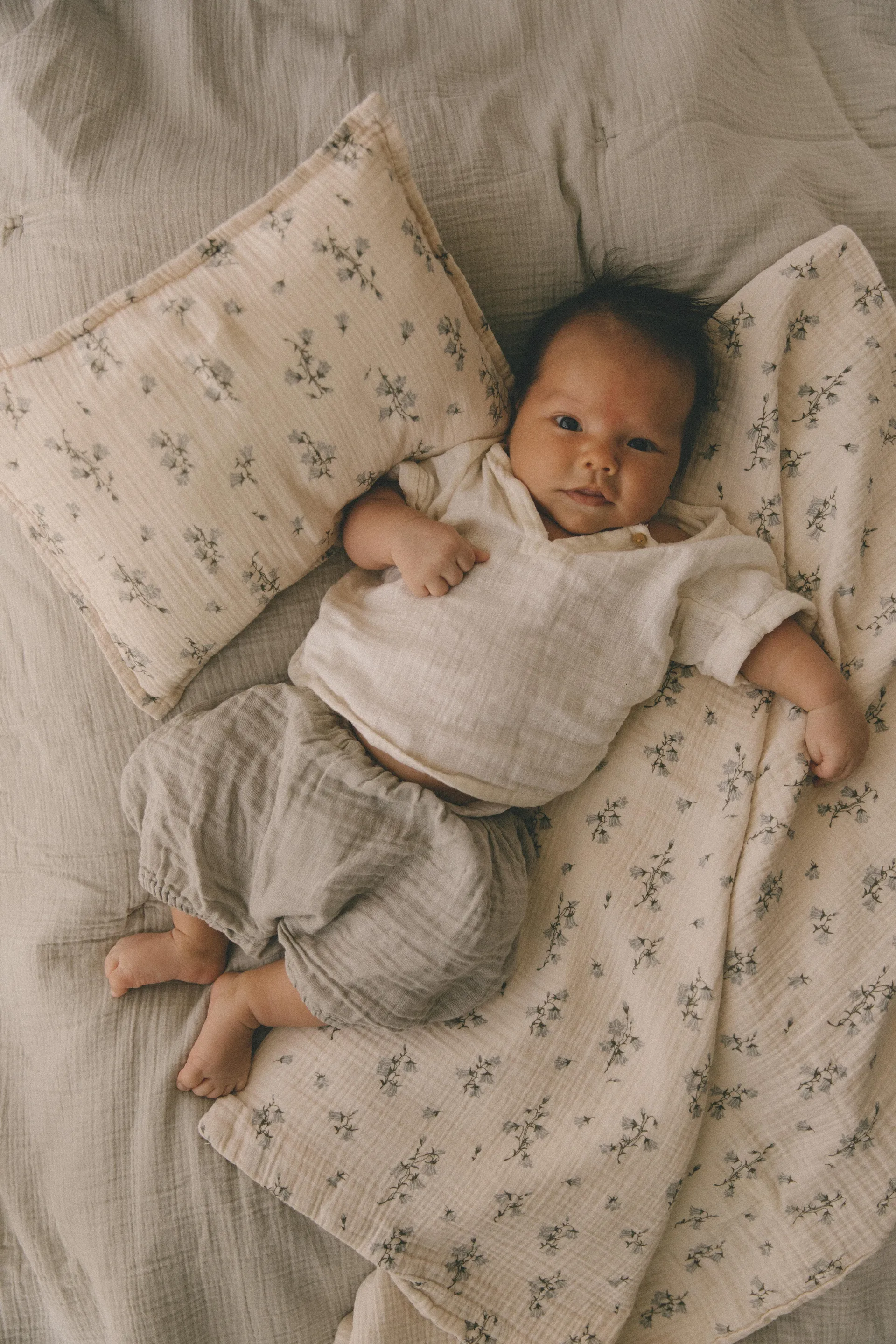 Completo letto Bluebell Muslin baby, 70x80 cm/28x35 cm Garbo&Friends