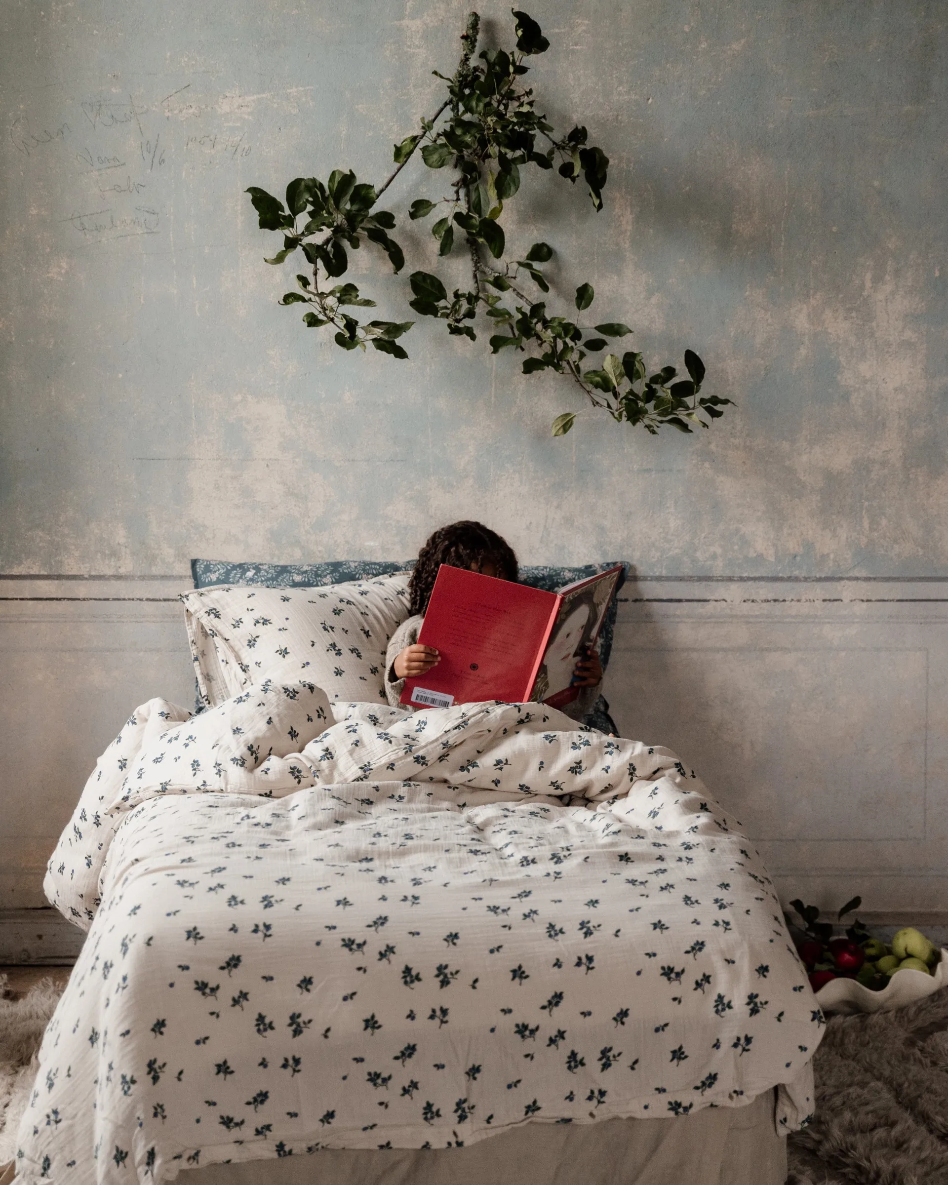 Completo letto Blueberry Muslin, 140x200 cm/50x70 cm Garbo&Friends