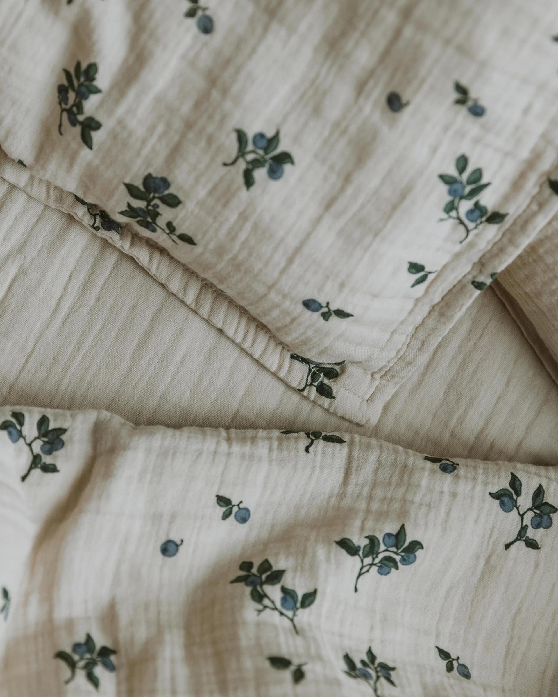 Completo letto Blueberry Muslin baby, 70x80 cm/28x35 cm Garbo&Friends