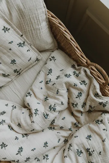 Completo letto Blueberry Muslin baby - 70x80 cm/28x35 cm - Garbo&Friends