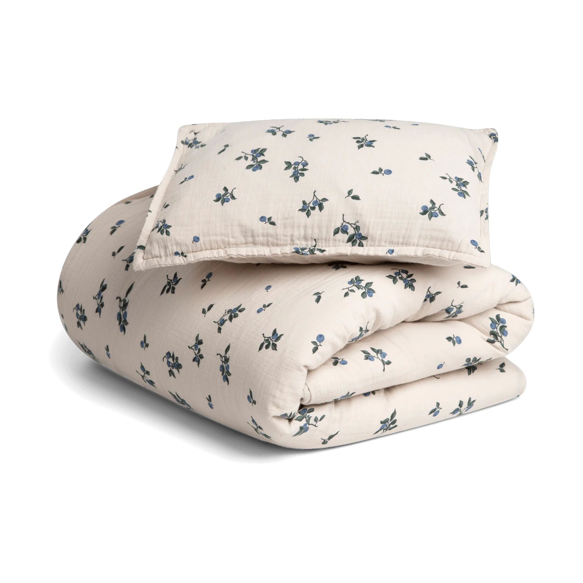 Completo letto Blueberry Muslin junior, 100x140 cm/40x60 cm Garbo&Friends