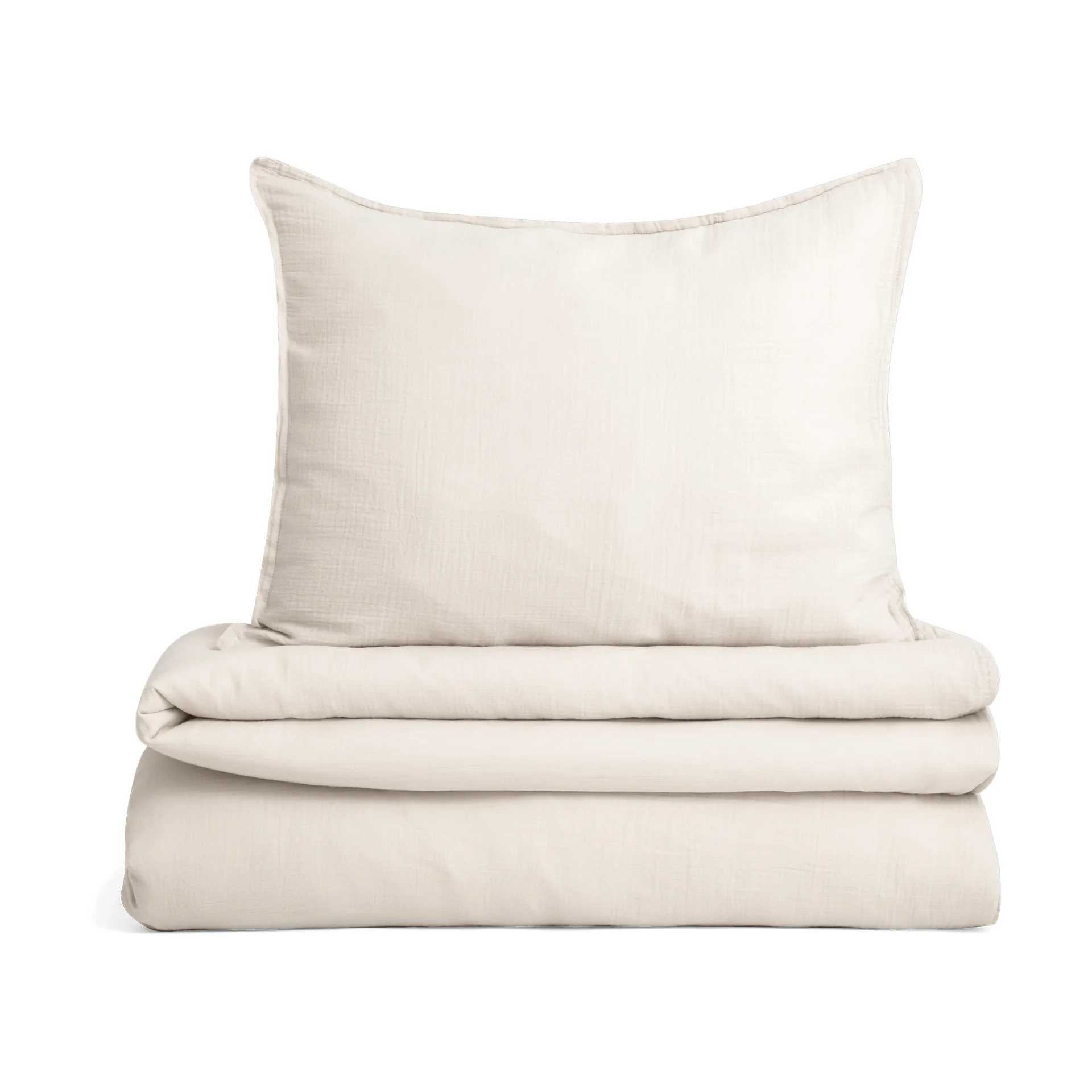 Completo letto Eggshell Muslin, 140x200 cm/50x75 cm Garbo&Friends