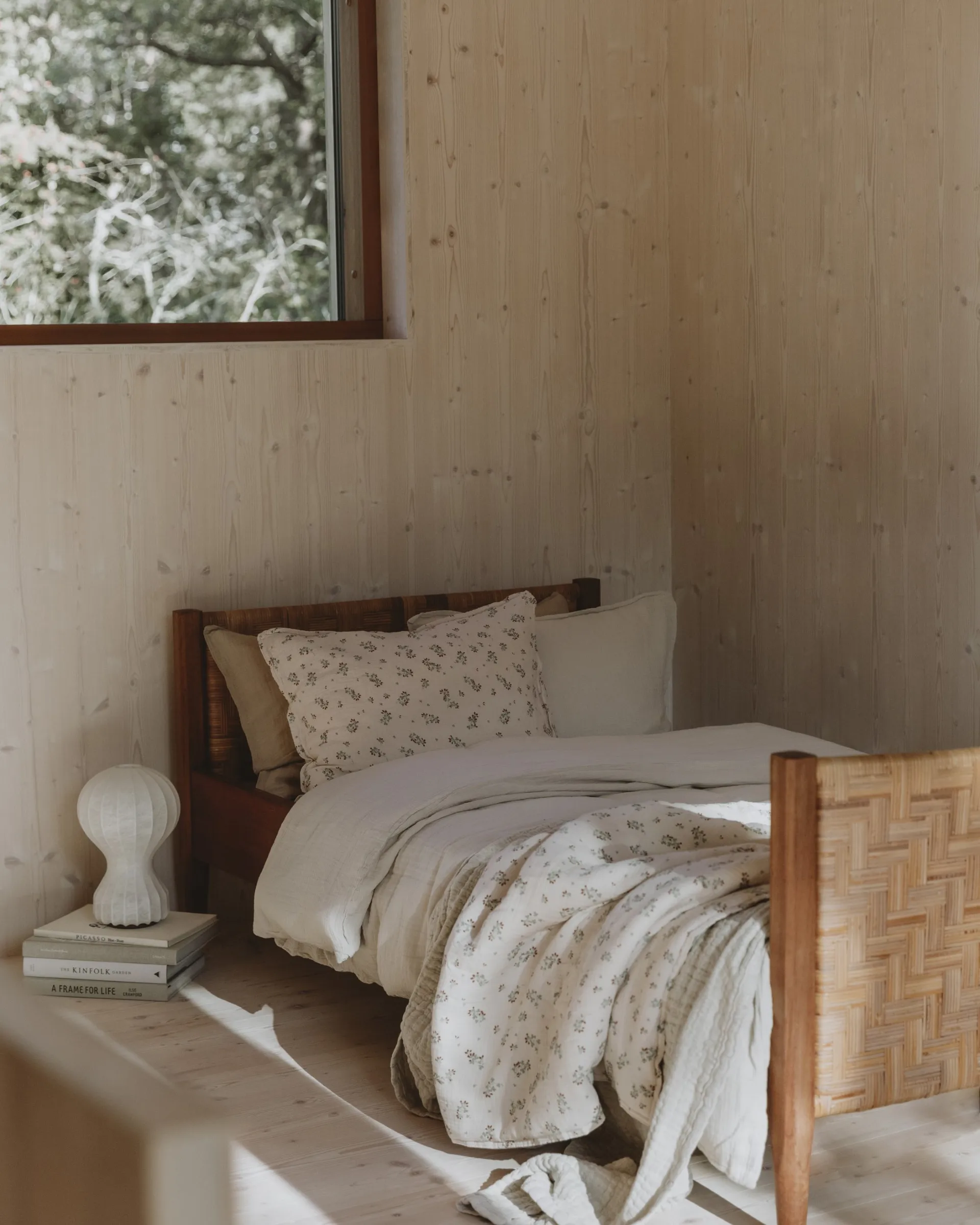 Completo letto Eggshell Muslin, 140x200 cm/50x75 cm Garbo&Friends