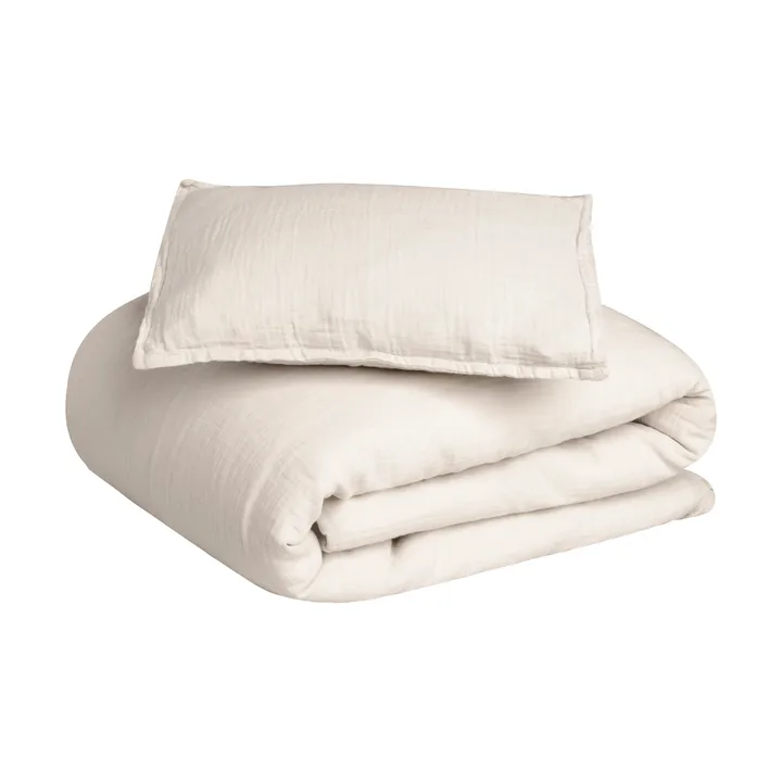 Completo letto Eggshell Muslin junior - 100x140 cm/40x60 cm - Garbo&Friends