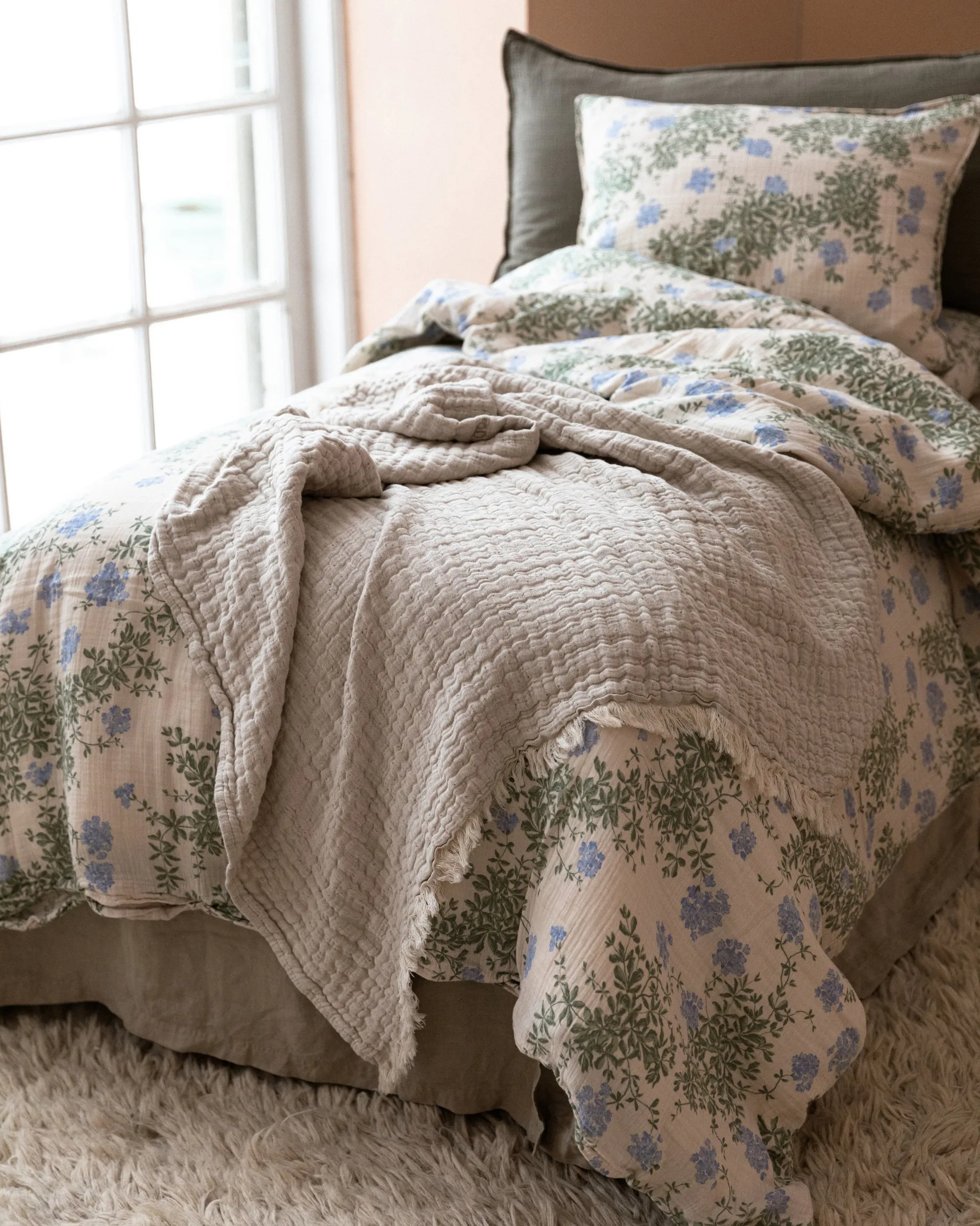 Completo letto Plumbago Muslin, 150x210 cm/50x60 cm Garbo&Friends
