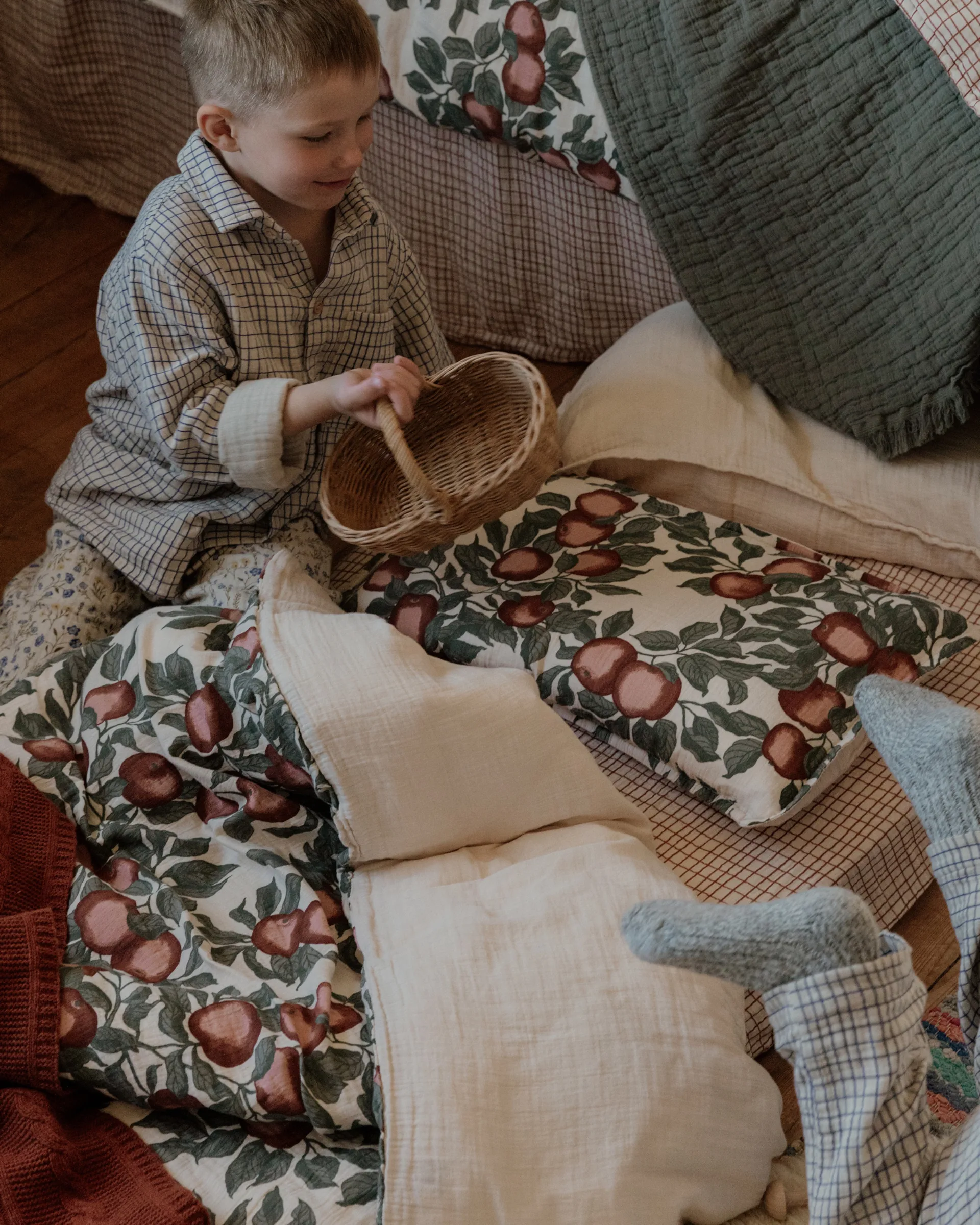 Completo letto Pomme Muslin junior, 100x140 cm/40x45 cm Garbo&Friends