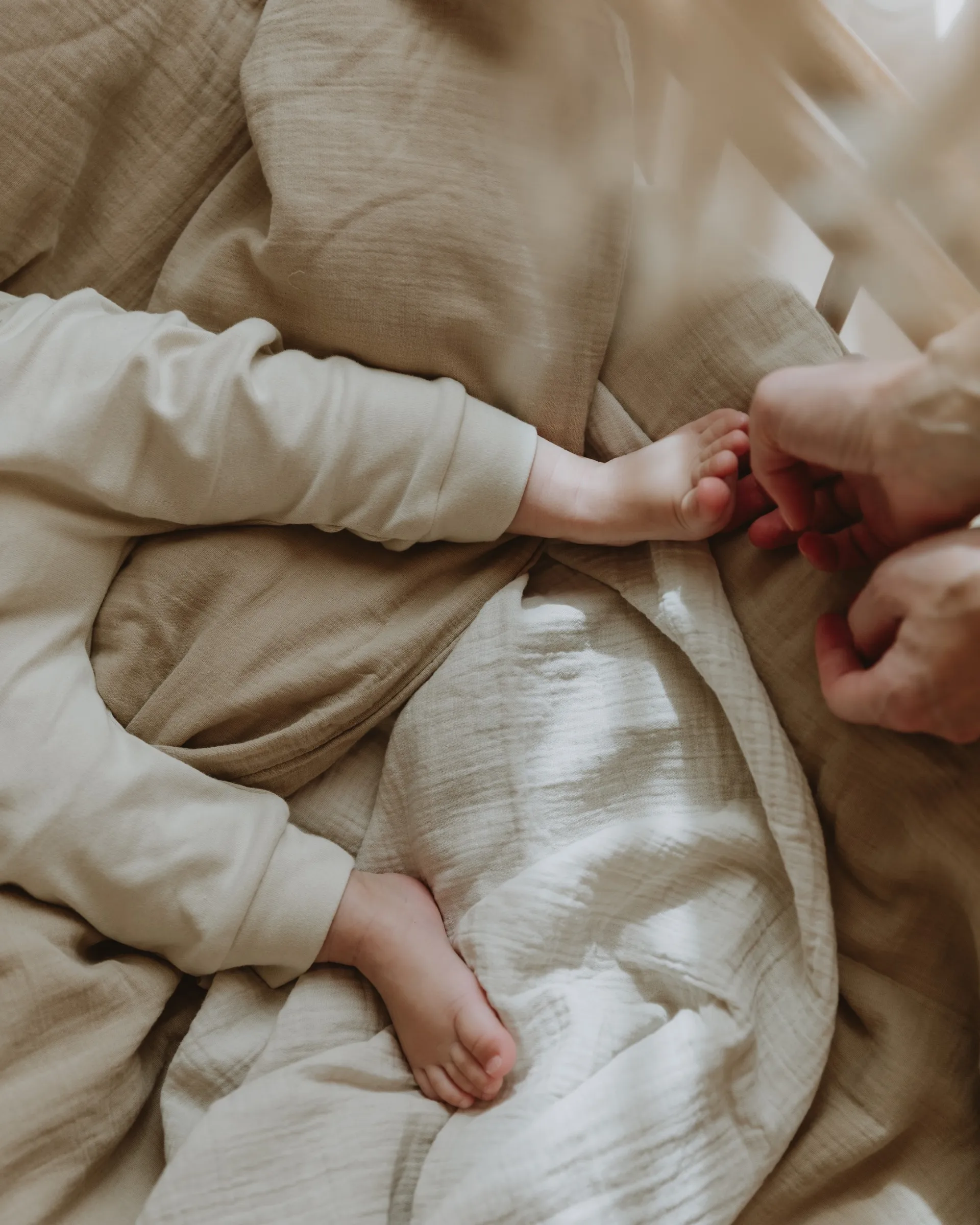 Coperta Eggshell Muslin Swaddle, 110x110 cm Garbo&Friends