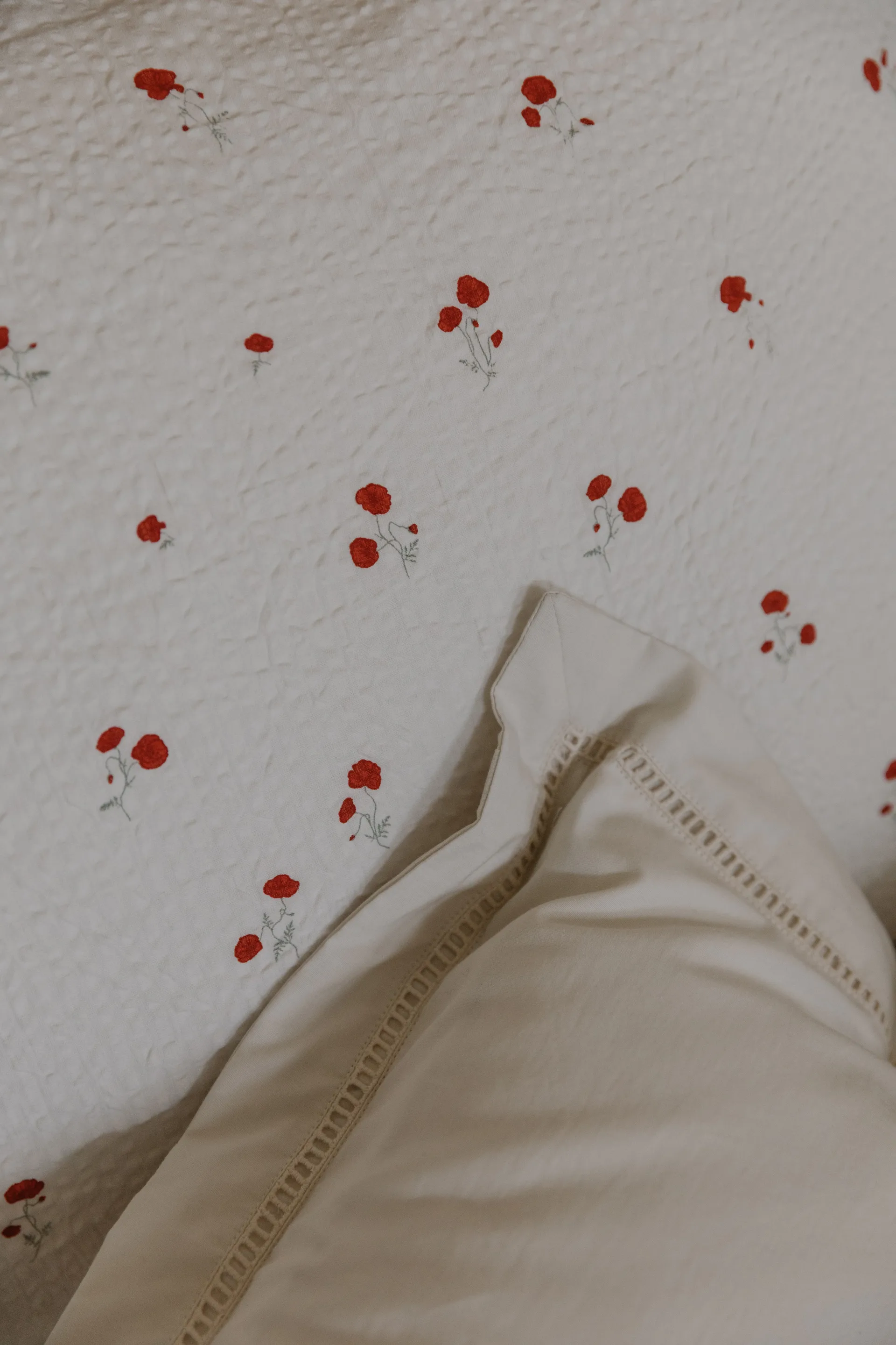 Coperta imbottita Poppy Seersucker , 100x140 cm Garbo&Friends