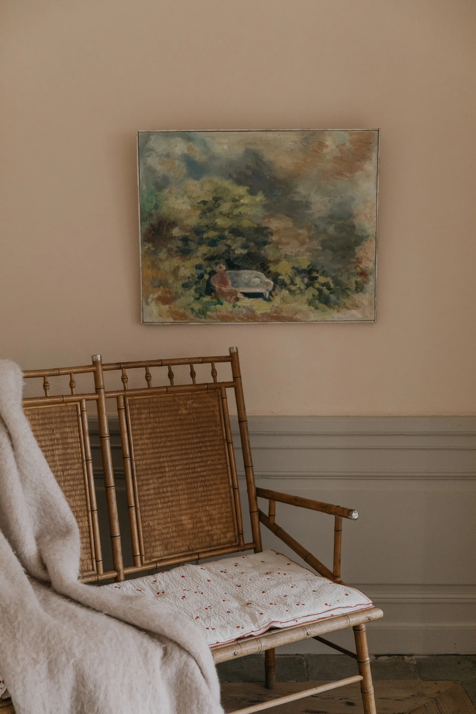 Coperta imbottita Poppy Seersucker , 100x140 cm Garbo&Friends