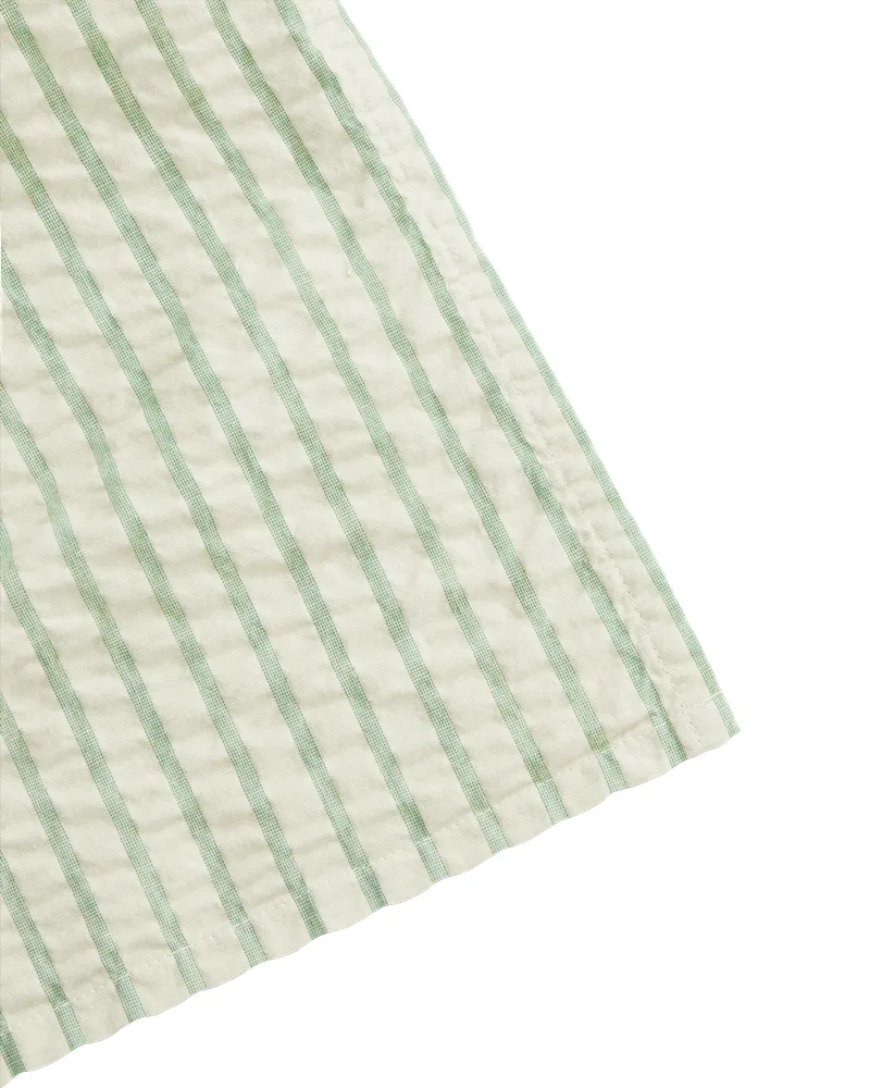 Coperta per neonati Stripe Emerald Seersucker, 110x110 cm Garbo&Friends