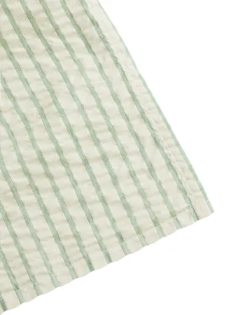 Coperta per neonati Stripe Emerald Seersucker - 110x110 cm - Garbo&Friends