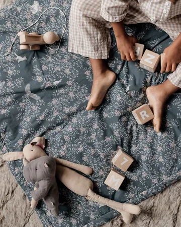 Coperta trapuntata Fauna Forest - 90x120 cm - Garbo&Friends